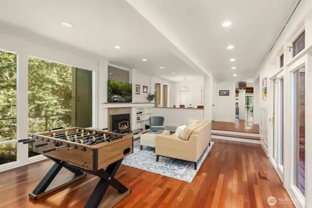 Multi functional entertainment room.