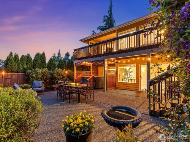 Large patio - perfect for your outdoor dining and entertaining needs.