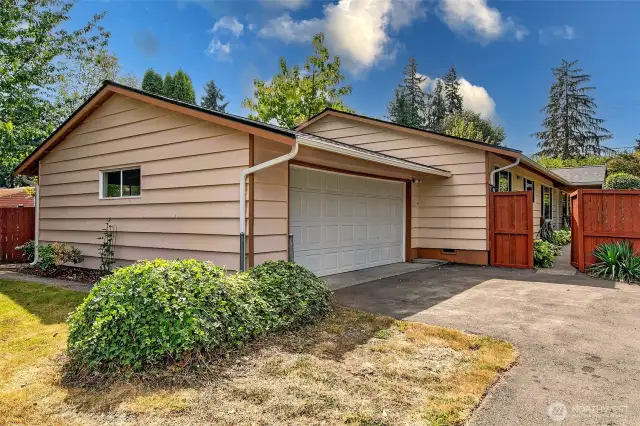 Attached 2 car garage and lots of off street parking