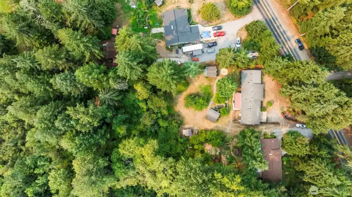 Front half of 1+acre property
