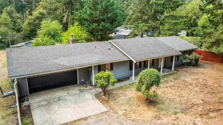 Front aerial photo of property