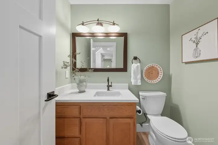 Main floor powder room