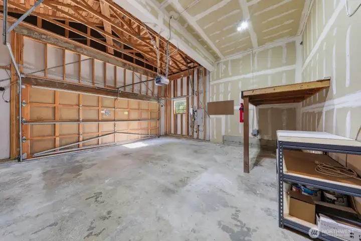 Spacious 2 car garage