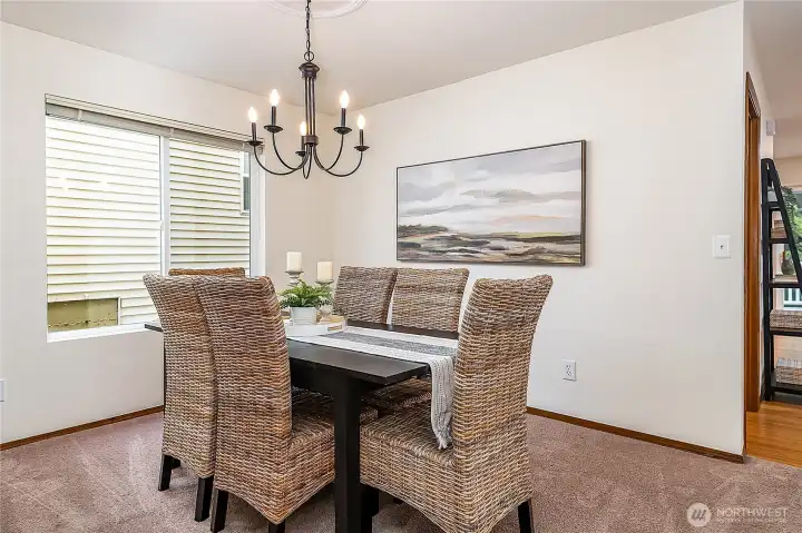 Dining Room provides space for large or small gatherings.