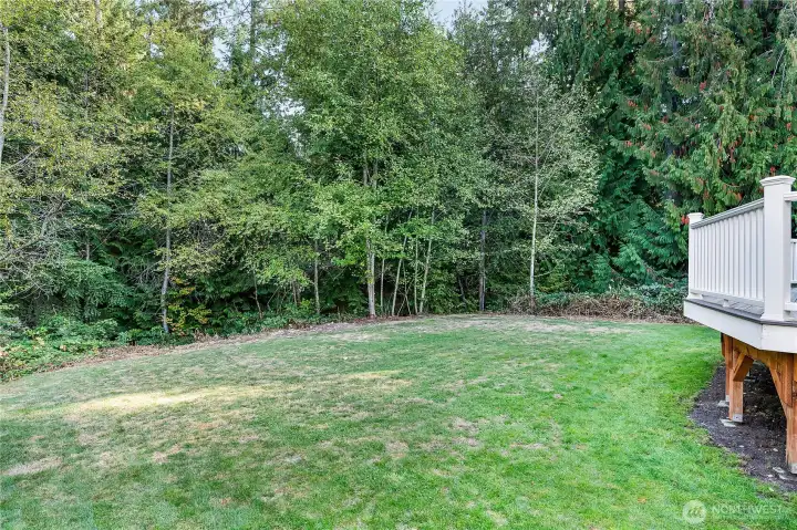 Expansive grassy area perfect for outdoor activities, games, or simply enjoying the fresh air.