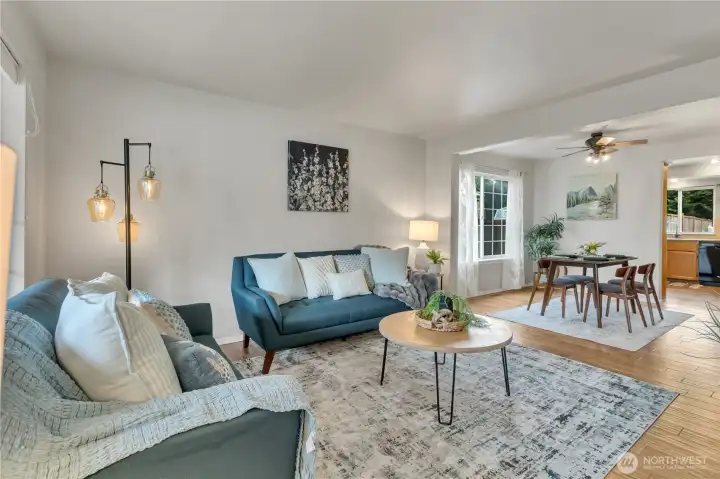 Front living space off entry