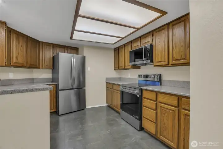 Kitchen with new applicances