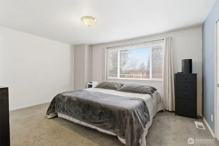 Large primary bedroom with bathroom.