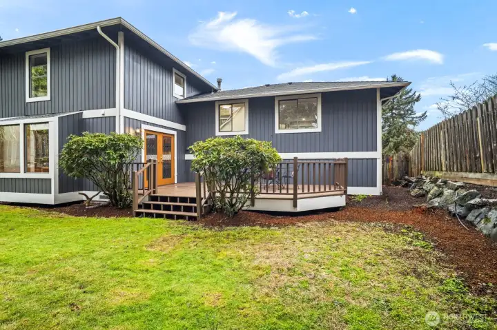 Lots of gardening and play area.