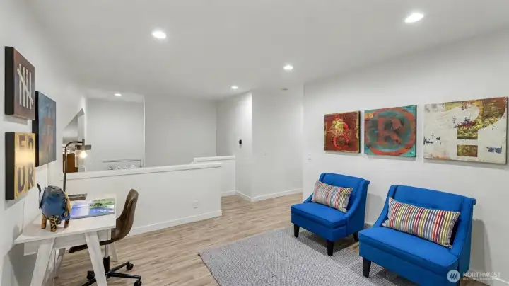 Well designed and open space leads to upstairs bedrooms