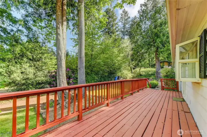 Huge entertaining deck