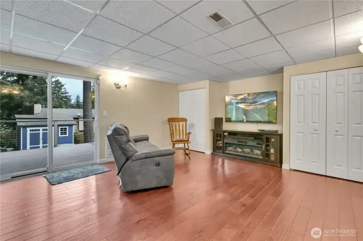 Lower level laundry room