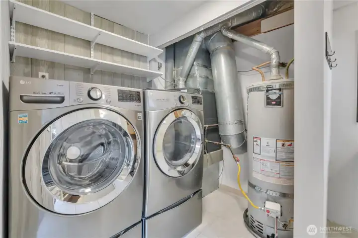 Lower level laundry room