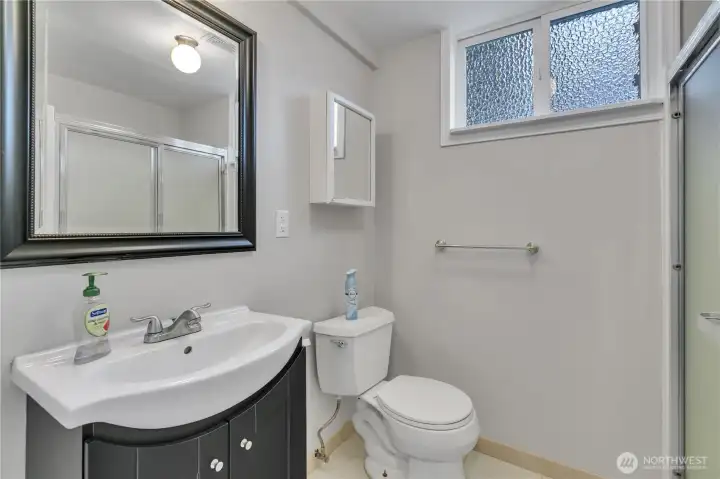 Lower level 3/4 bath