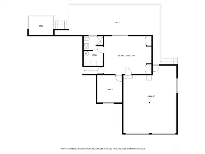 Lower level floor plan