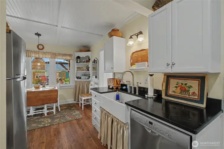 Kitchen and dining area