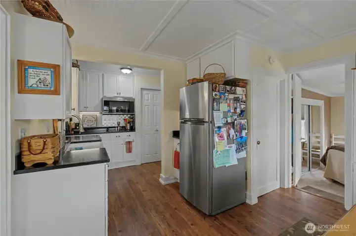 Kitchen with Primary Brm on right