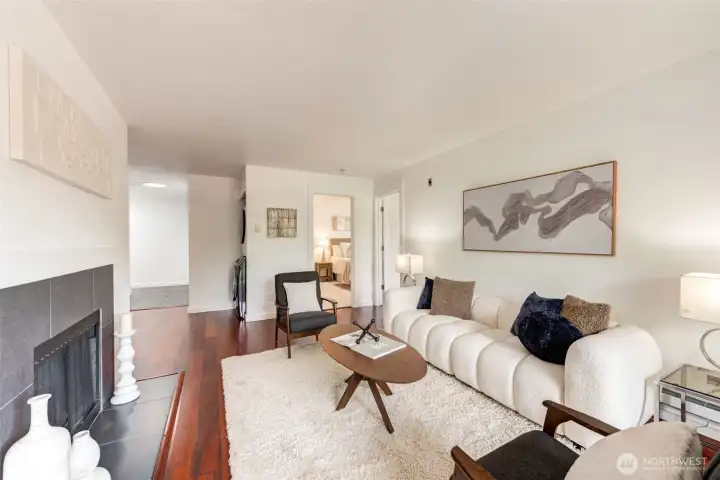 Cozy up for a quiet evening or invite friends.