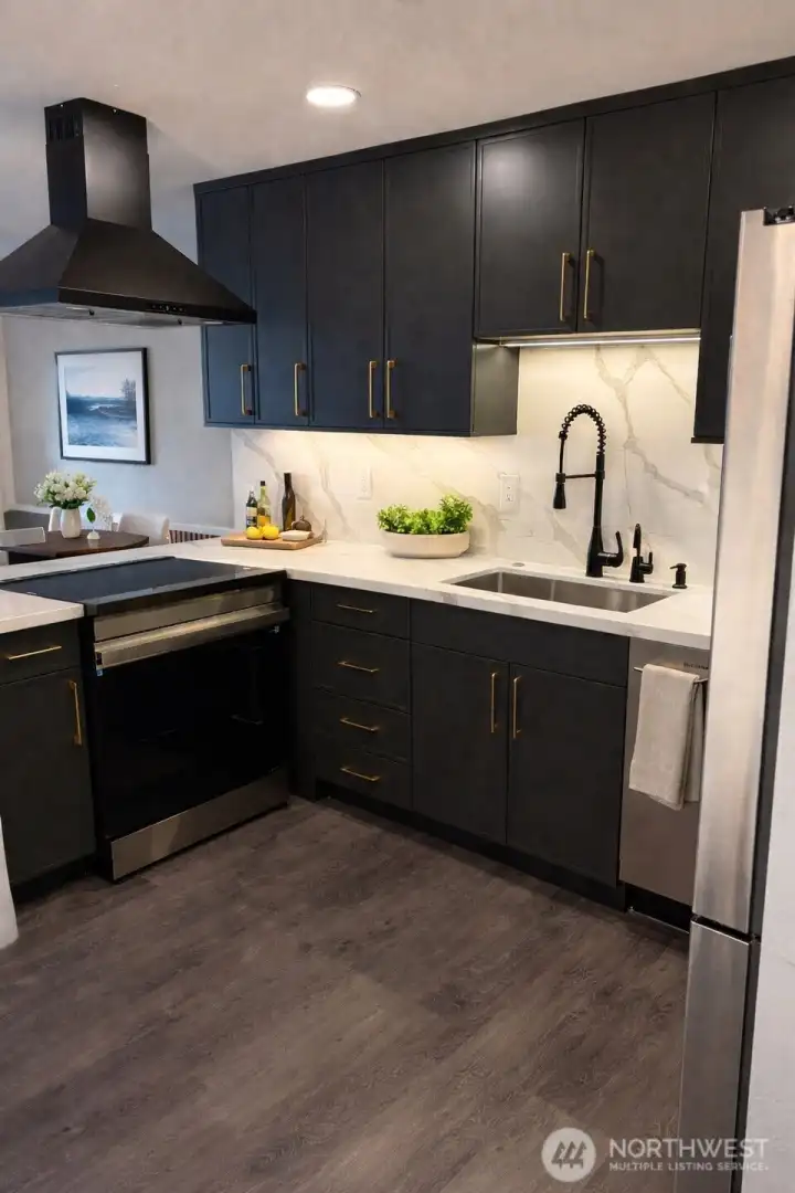 Touchless faucets. Soft-close cabinetry. All new high-end appliances with no deductible for service with full 3-year warranty Touchless faucets. Soft-close cabinetry. All new high-end appliances with no deductible for service with full 3-year warranty