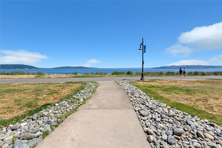 Path from the building to the Ruston Way Waterwalk offering miles of outdoor enjoyment Path from the building to the Ruston Way Waterwalk offering miles of outdoor enjoyment
