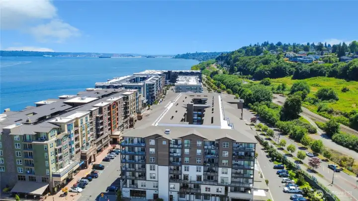 Looking east towards Tacoma in Point Ruston Looking east towards Tacoma in Point Ruston
