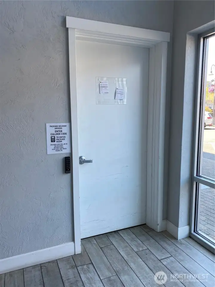 Get deliveries? Designated room to secure packages Get deliveries? Designated room to secure packages