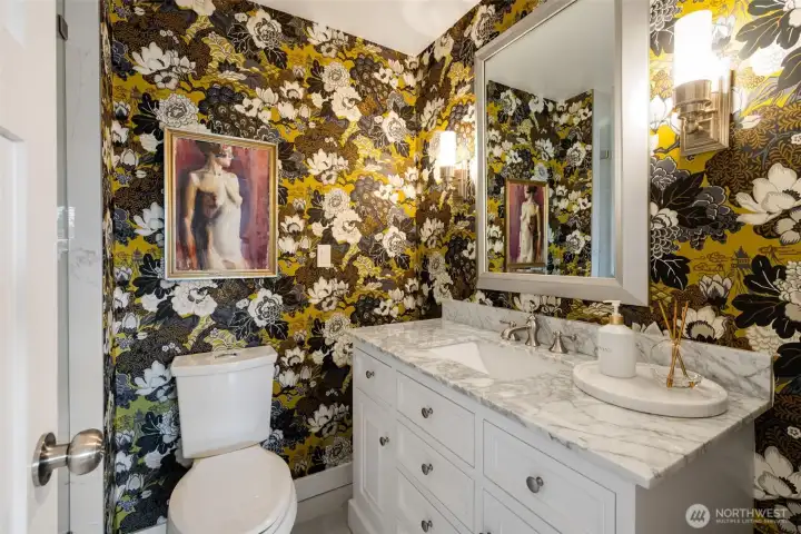 Guest bath on the main floor. Guest bath on the main floor.
