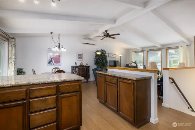 Looking toward living and dining room from the kitchen