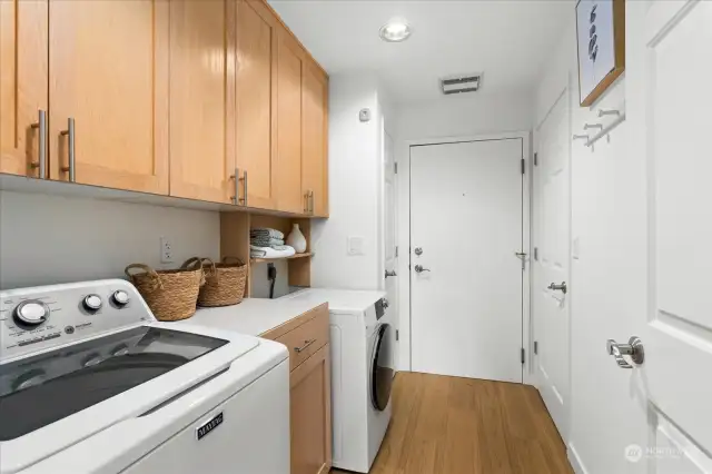 Spacious laundry room