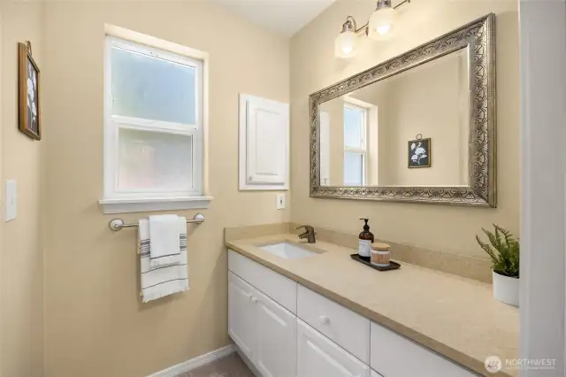 Updated quartz countertops