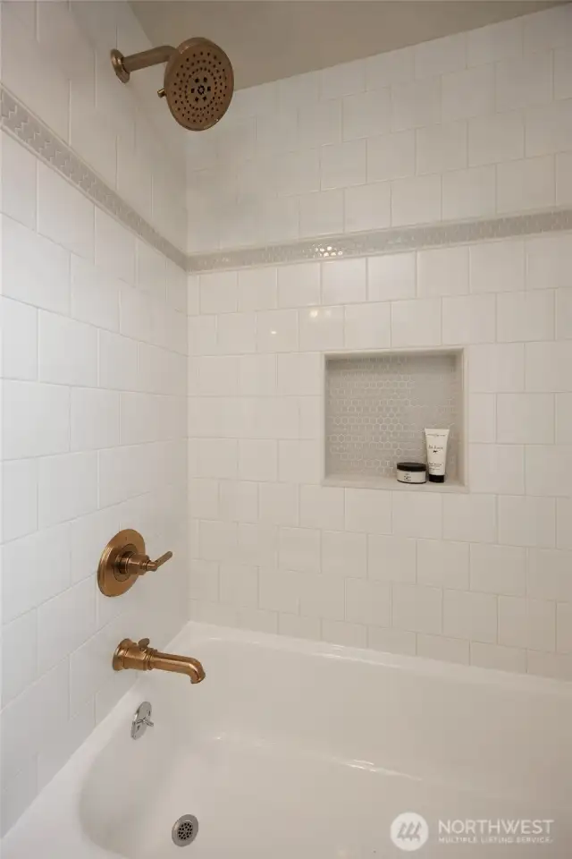 Recently remodeled upstairs full bath