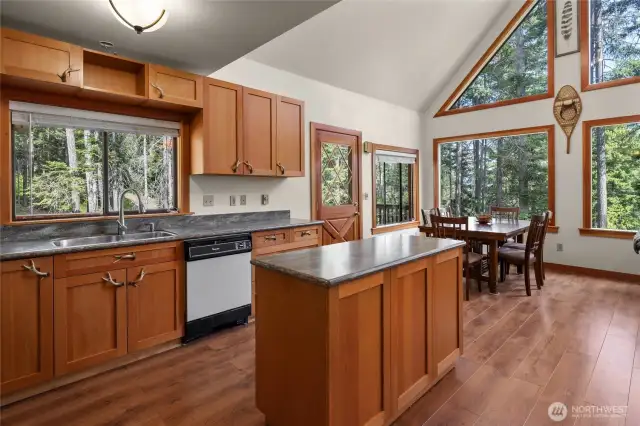 Kitchen and dining room