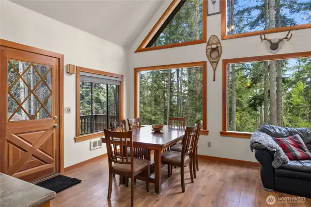Dining room and deck