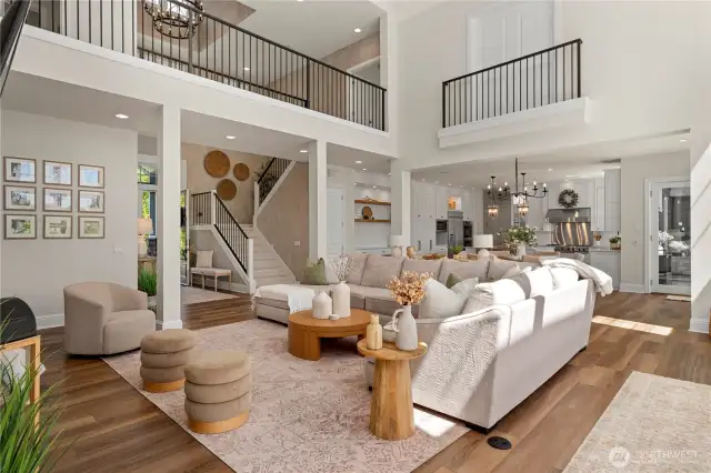 Open living concept.