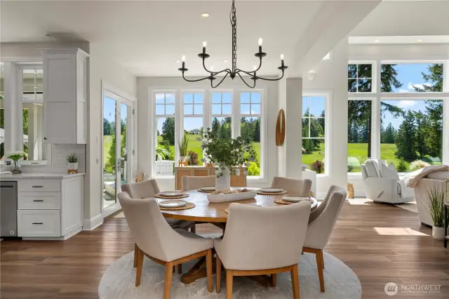 Oversized Dining space.