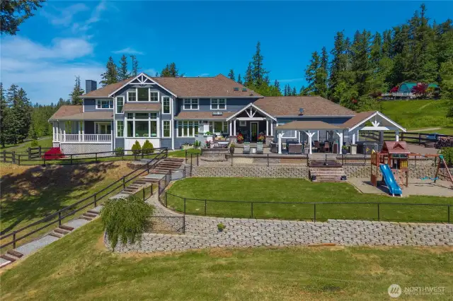 5.89 acres, fully fenced and crossed fenced for animals/