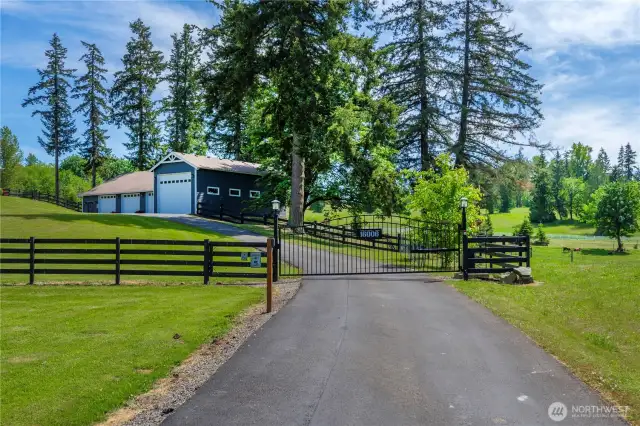 Gated entry.