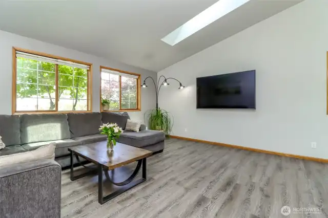 Beautiful engineered hardwood floors.