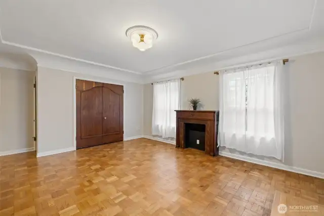 Closet offers space for a Murphy Bed or storage