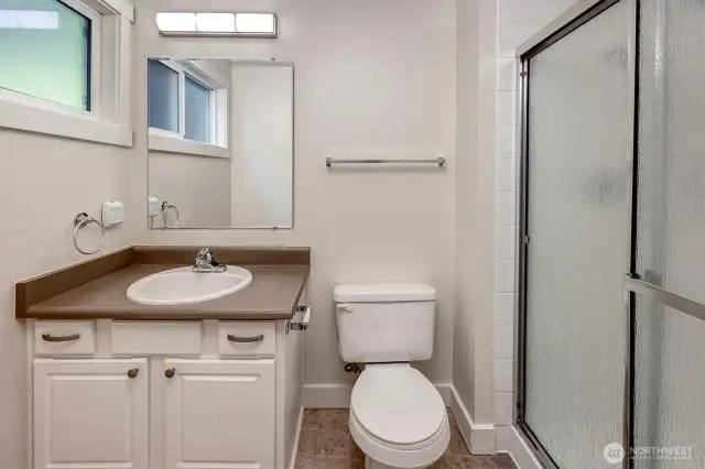 Primary bath is ensuite