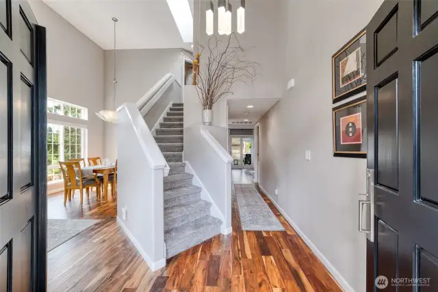 Grand front entryway welcomes you in style.