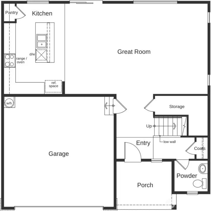 2230 floorplan. Ask sales counselor about available structural and design options.