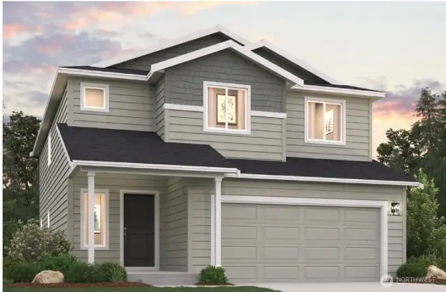 Rendering of Elevation B for representation only; actual color will vary.