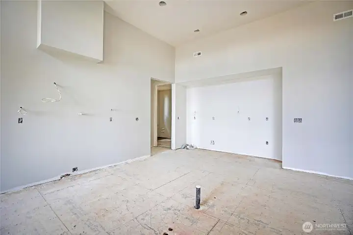 Chef inspired kitchen will feature soaring ceilings, an expansive island with seating, custom cabinetry, designed for both everyday living and entertaining.