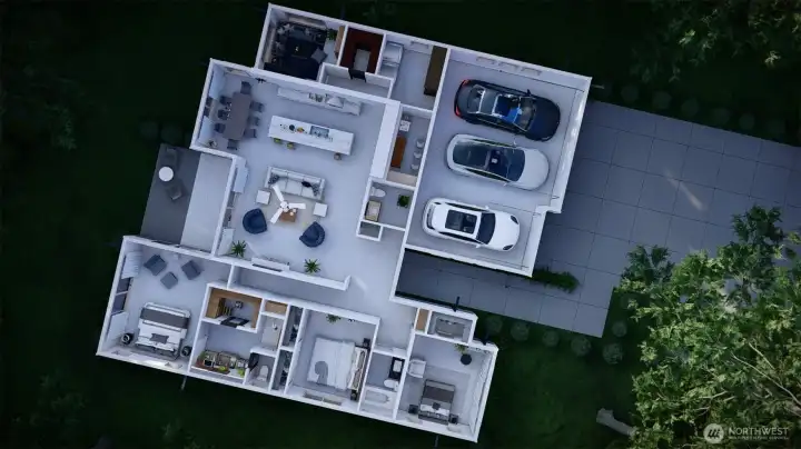 Floor plan rendering.