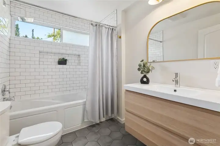 Main hall bath.