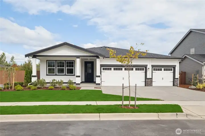 Photo rendering is representational. Actual home is under construction and finishes, elevation, and paint colors may vary. See site agent for details.