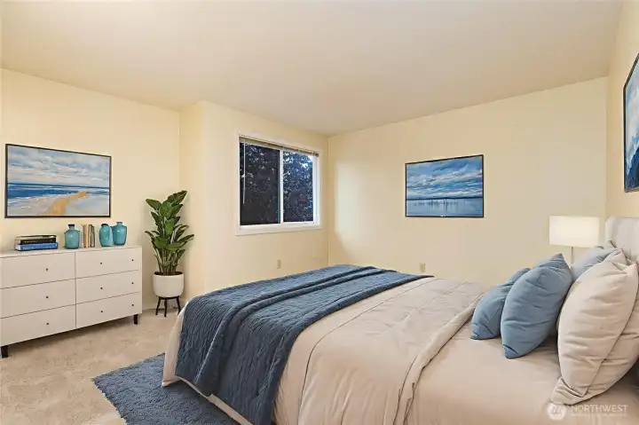 Virtually Staged Bedroom