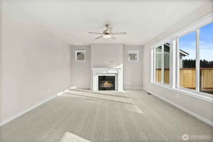 Great room with lots of natural light