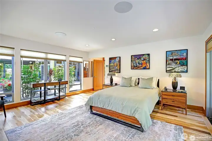 With the blinds open it feels like you're sleeping outside.